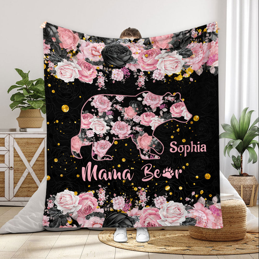 Mama Bear - Personalized Mother Blanket