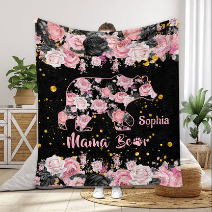 Mama Bear - Personalized Mother Blanket