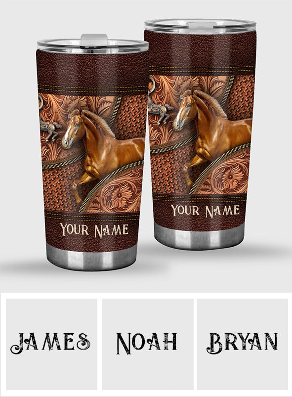 Love Horse - Personalized Horse Tumbler