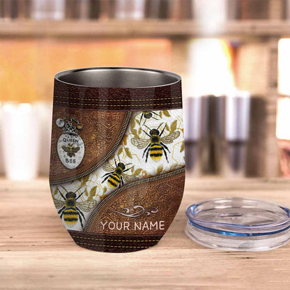 Love Bees - Personalized Bee Wine Tumbler