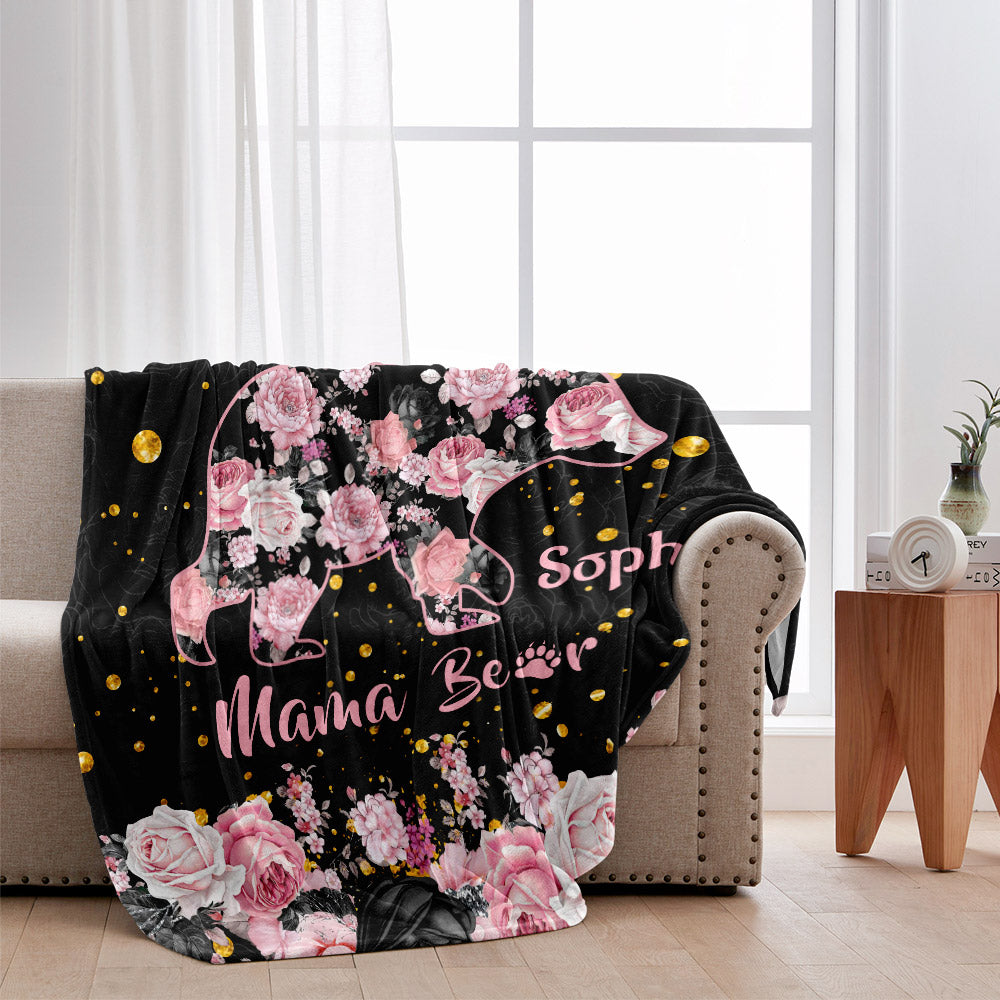 Mama Bear - Personalized Mother Blanket