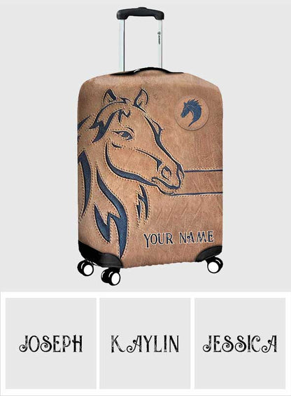 Love Horse - Personalized Horse Luggage Cover