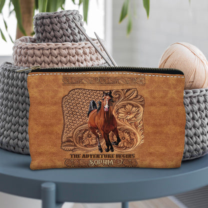 The Adventure Begins - Personalized Horse Pouch