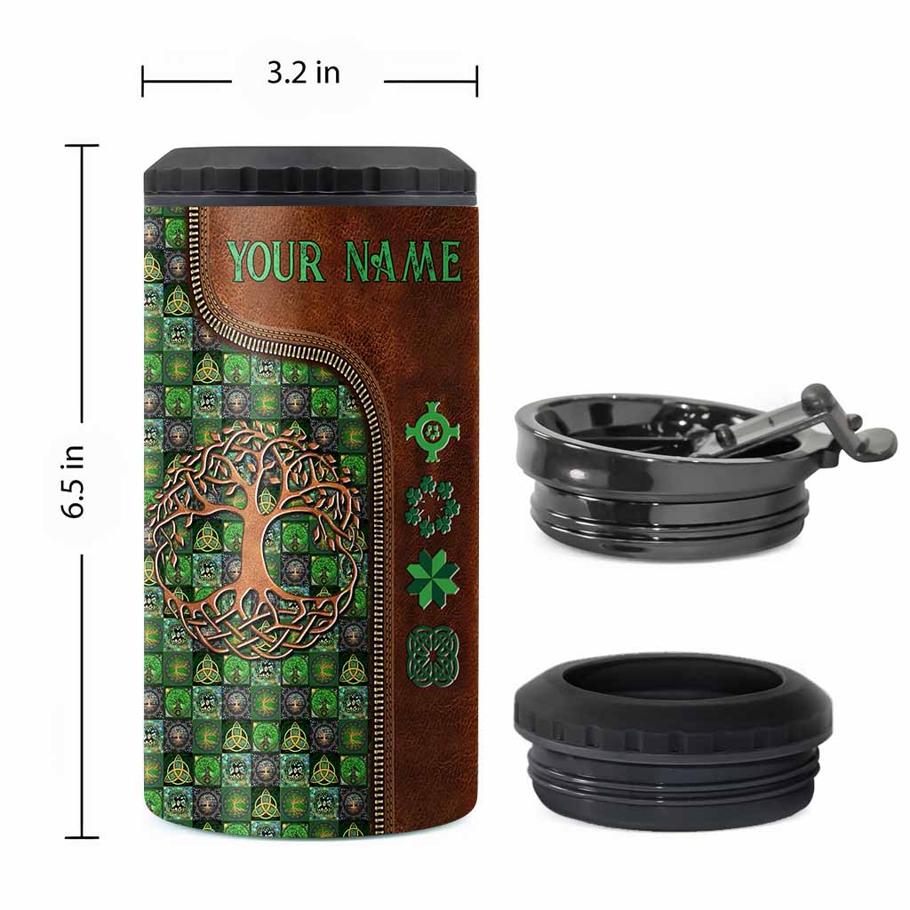 Tree Of Life - Personalized Irish Can Cooler