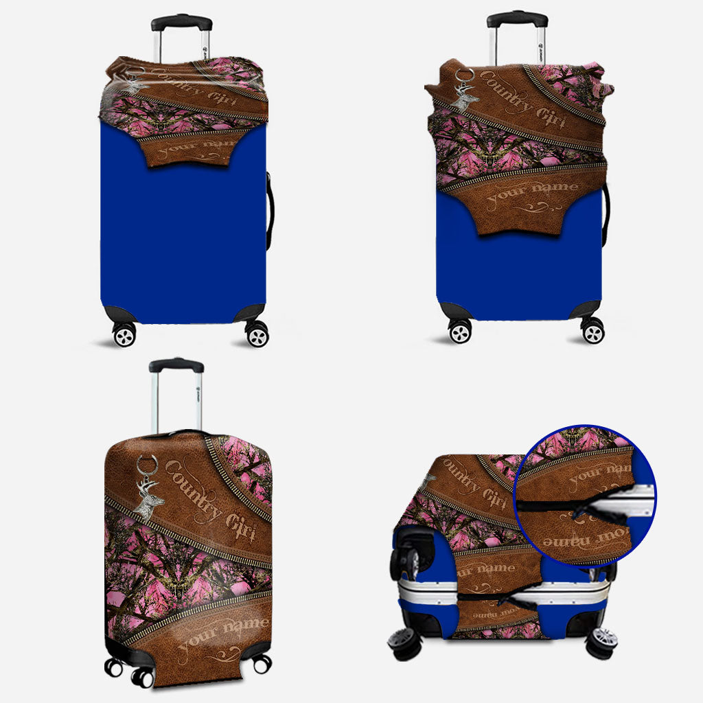 Country Girl - Personalized Hunting Luggage Cover
