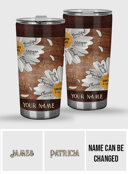 God Says You Are - Personalized Christian Tumbler