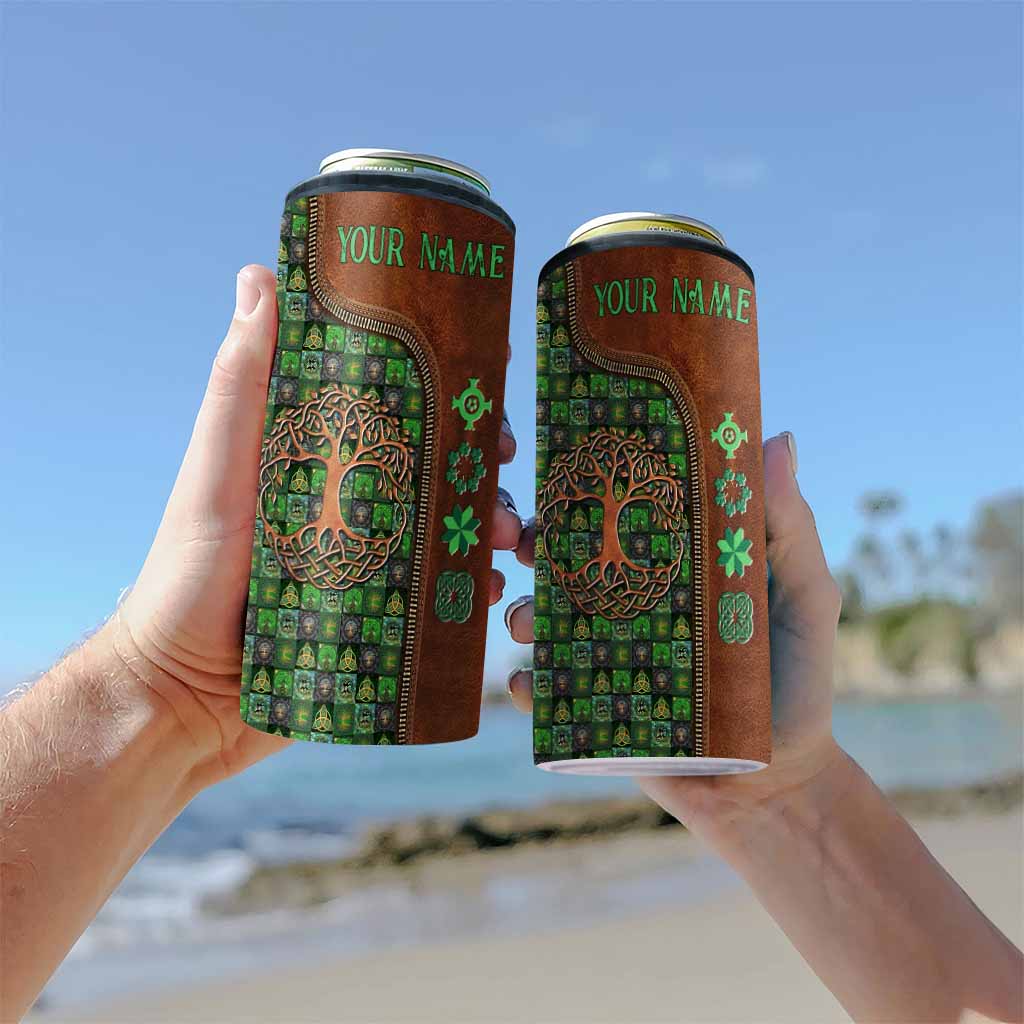 Tree Of Life - Personalized Irish Can Cooler