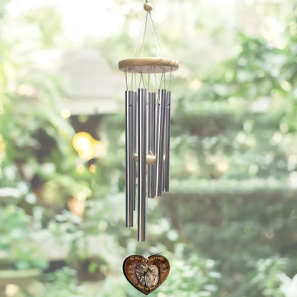 I Found You And You Found Me - Personalized Owl Wind Chime