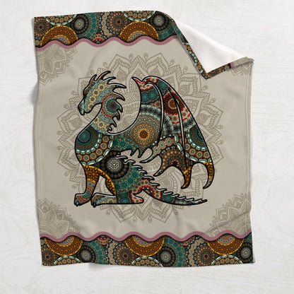 Mandala Dragon Pattern - Dragon Blanket