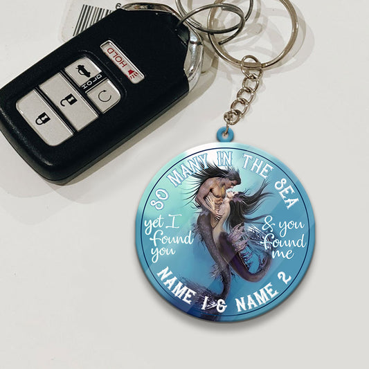 So Many In The Sea - Personalized Mermaid Keychain
