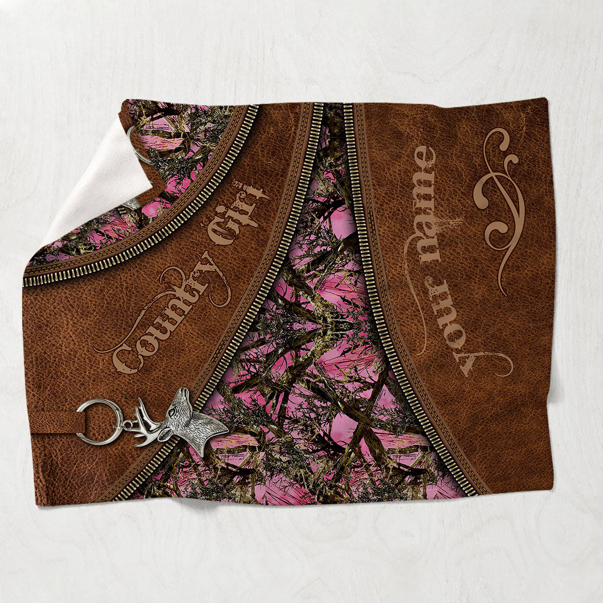 Country Girl - Personalized Hunting Blanket