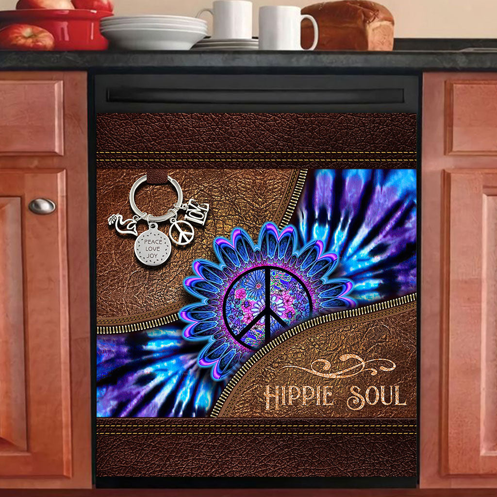 Peace Love Joy - Hippie Dishwasher Cover
