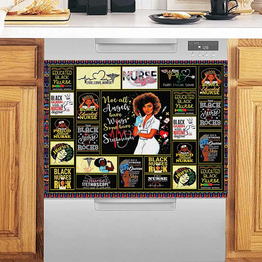 Black Nurse Life - Nurse Dishwasher Cover