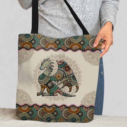 Mandala Dragon Pattern - Dragon Tote Bag
