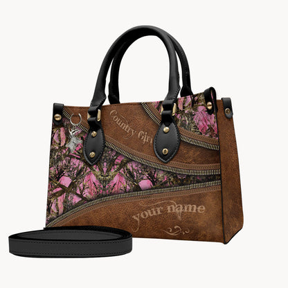 Country Girl - Personalized Hunting Leather Handbag