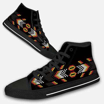Native Pattern - American Indian High Top Shoes