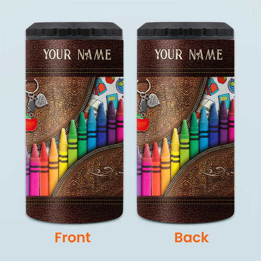 Teach Love Inspire - Personalized Teacher Can Cooler