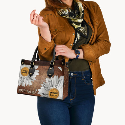 God Says You Are - Personalized Christian Leather Handbag