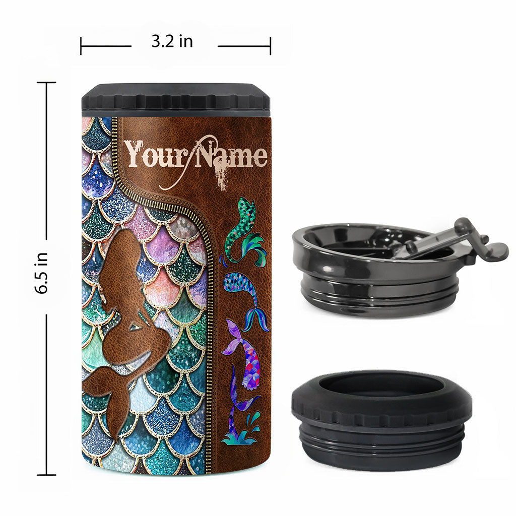 Mermaid - Personalized Mermaid Can Cooler