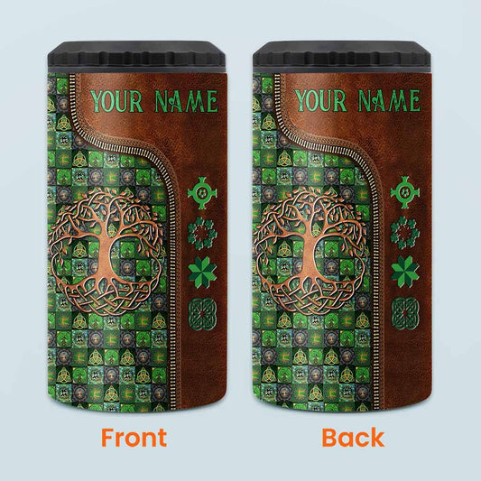 Tree Of Life - Personalized Irish Can Cooler