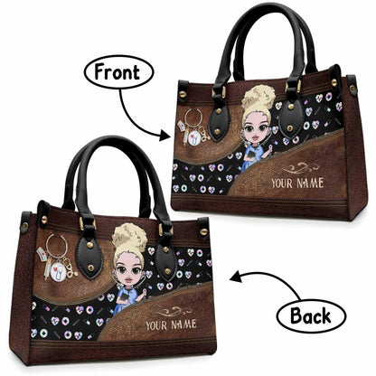 Nurse Life - Personalized Nurse Leather Handbag