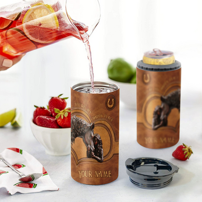 You're My Happy Place - Personalized Horse Can Cooler