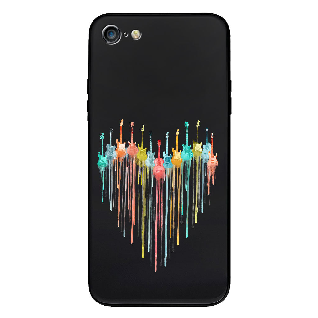 Colorful Guitars - Guitar Clear Phone Case