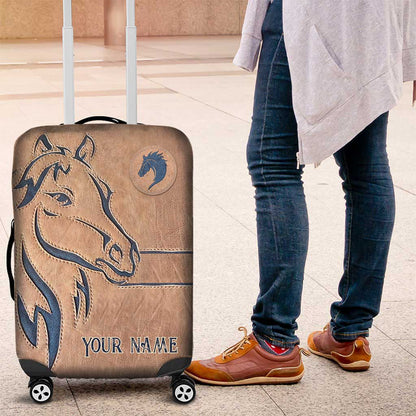 Love Horse - Personalized Horse Luggage Cover