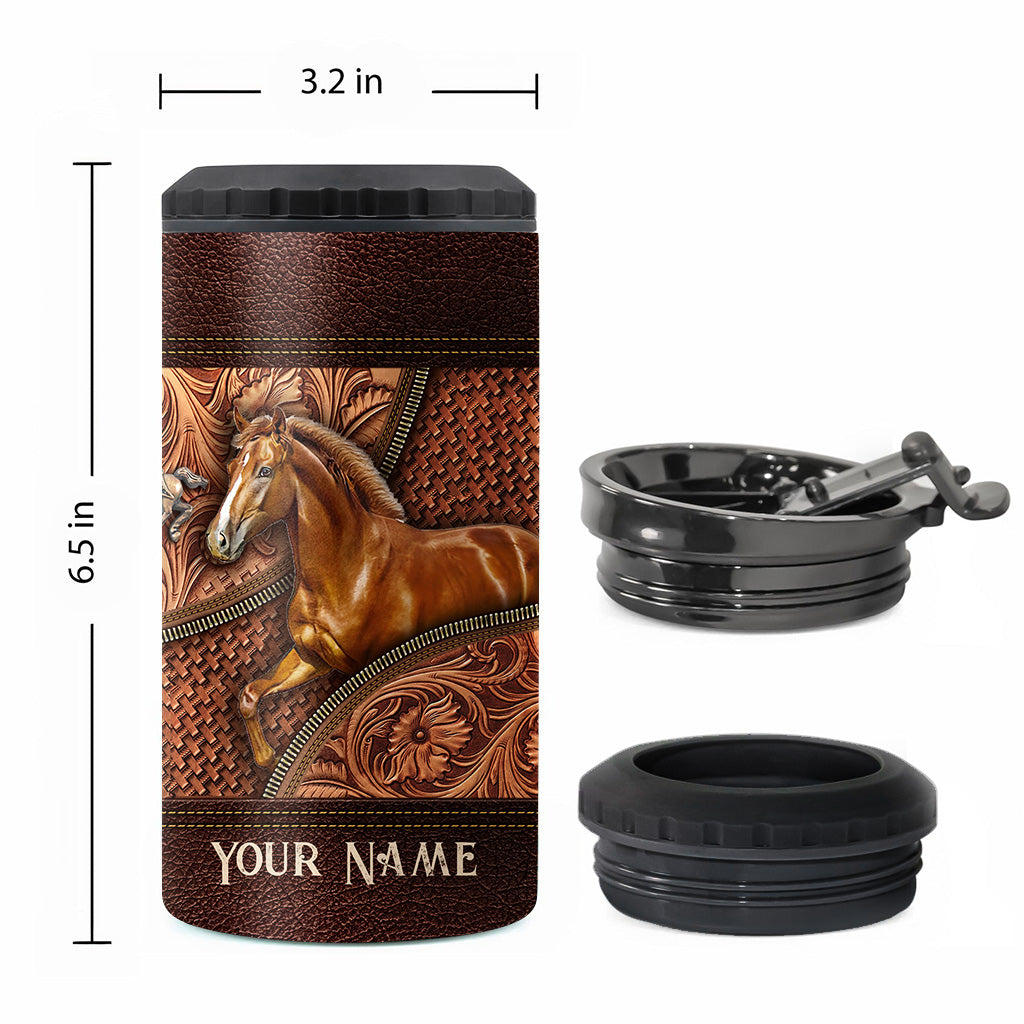 Love Horse - Personalized Horse Can Cooler
