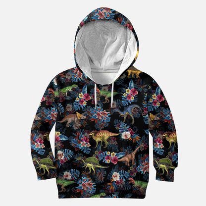 Tropical Dinosaurs Pattern - Dinosaur All Over Shirt