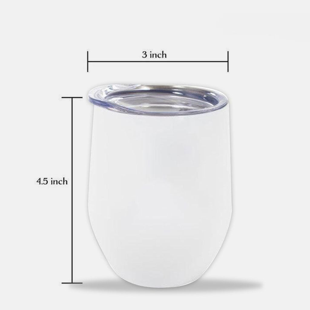 Never Walk Alone - Dog Wine Tumbler
