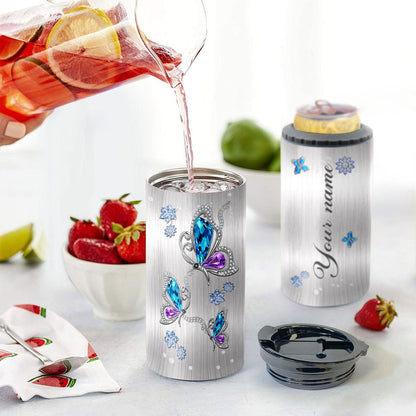 Love Butterflies - Personalized Butterfly Can Cooler