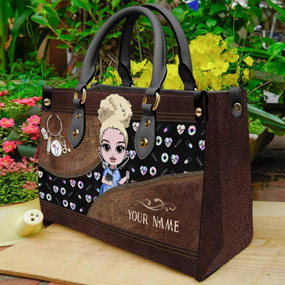 Nurse Life - Personalized Nurse Leather Handbag