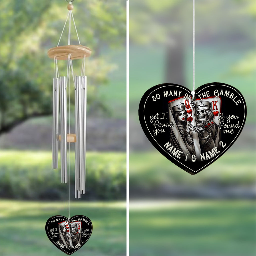 So Many In The Gamble - Personalized Poker Wind Chime