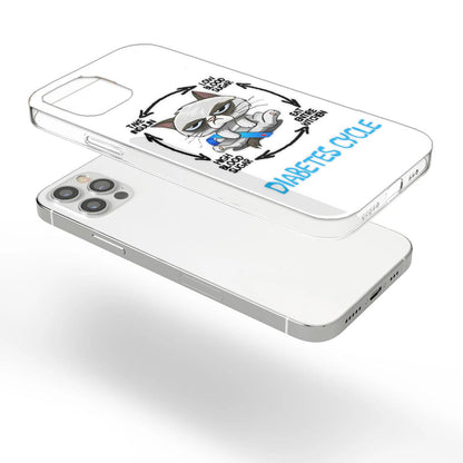 Diabetes Cycle - Diabetes Awareness Clear Phone Case