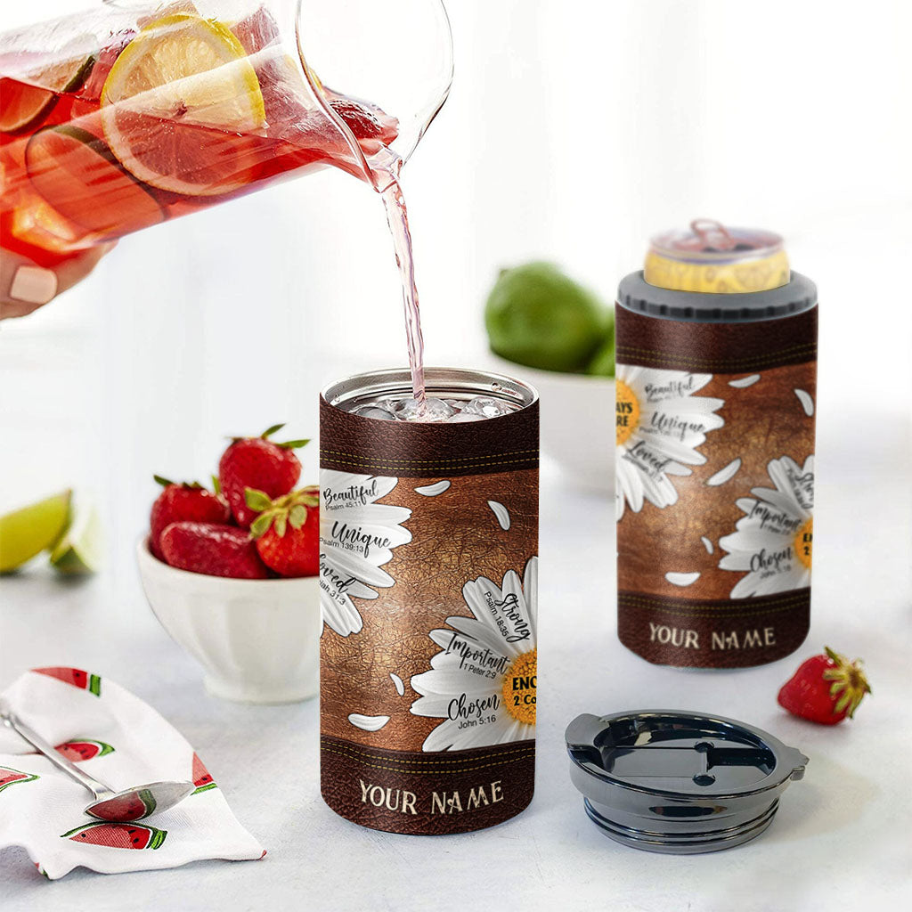 God Says You Are - Personalized Christian Can Cooler