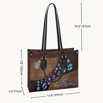 Never Walk Alone - Dog Leather Handbag