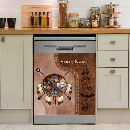 Native Blood - Personalized American Indian Dishwasher Cover
