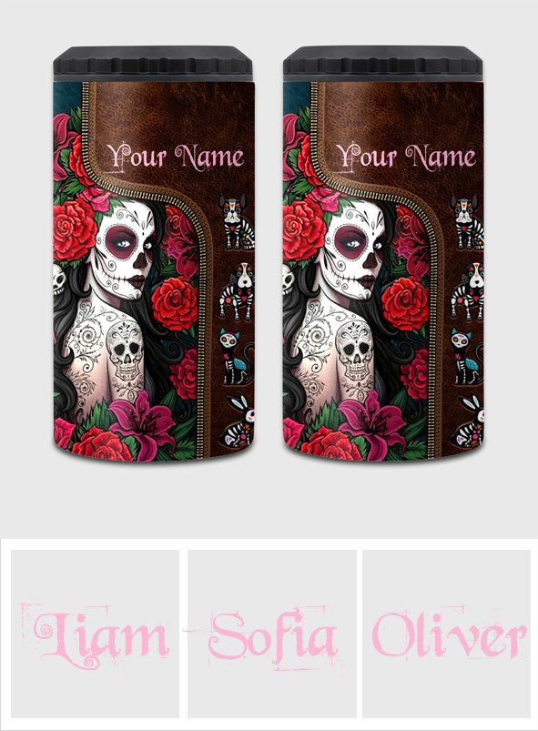 Day Of The Dead - Personalized Latina Women Can Cooler