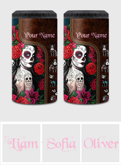 Day Of The Dead - Personalized Latina Women Can Cooler