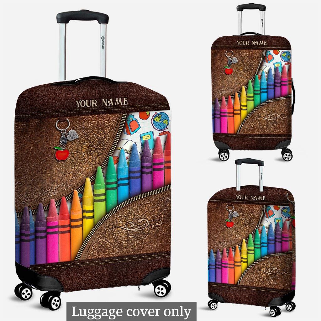Teach Love Inspire - Personalized Teacher Luggage Cover