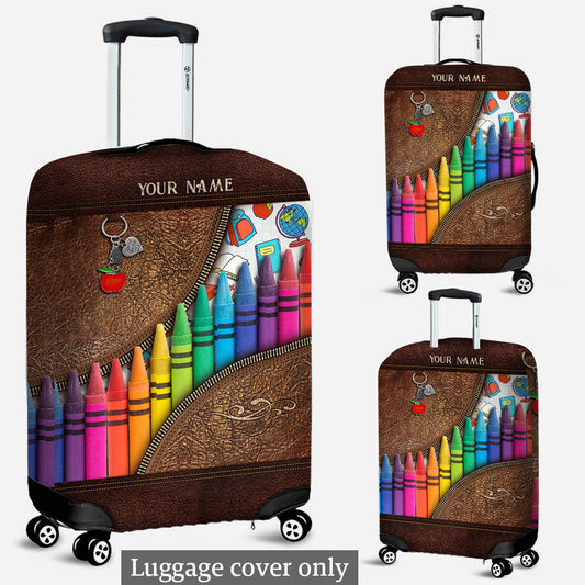 Teach Love Inspire - Personalized Teacher Luggage Cover