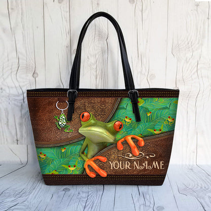 Love Frog - Personalized Frog Leather Bag