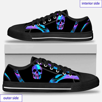 Love Skull - Personalized Skull Low Top Shoes