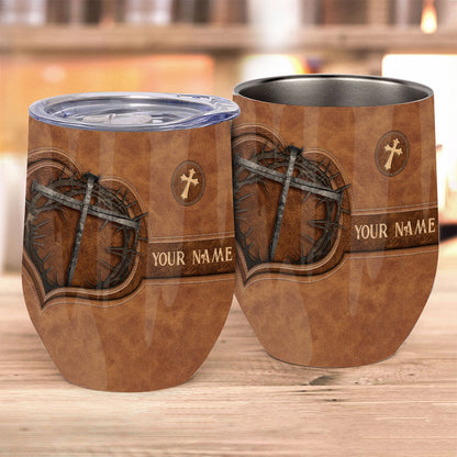 Have Faith - Personalized Christian Wine Tumbler