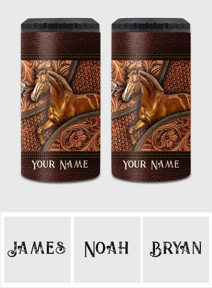 Love Horse - Personalized Horse Can Cooler