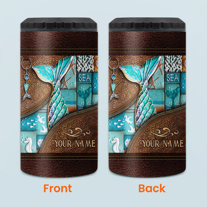 Love Mermaid - Personalized Mermaid Can Cooler
