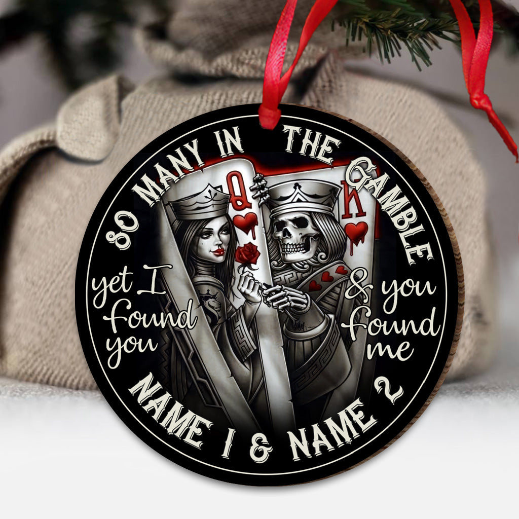 So Many In The Gamble - Personalized Poker Ornament