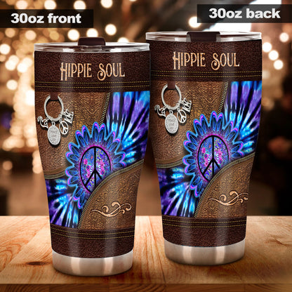 Peace Love Joy - Hippie Tumbler