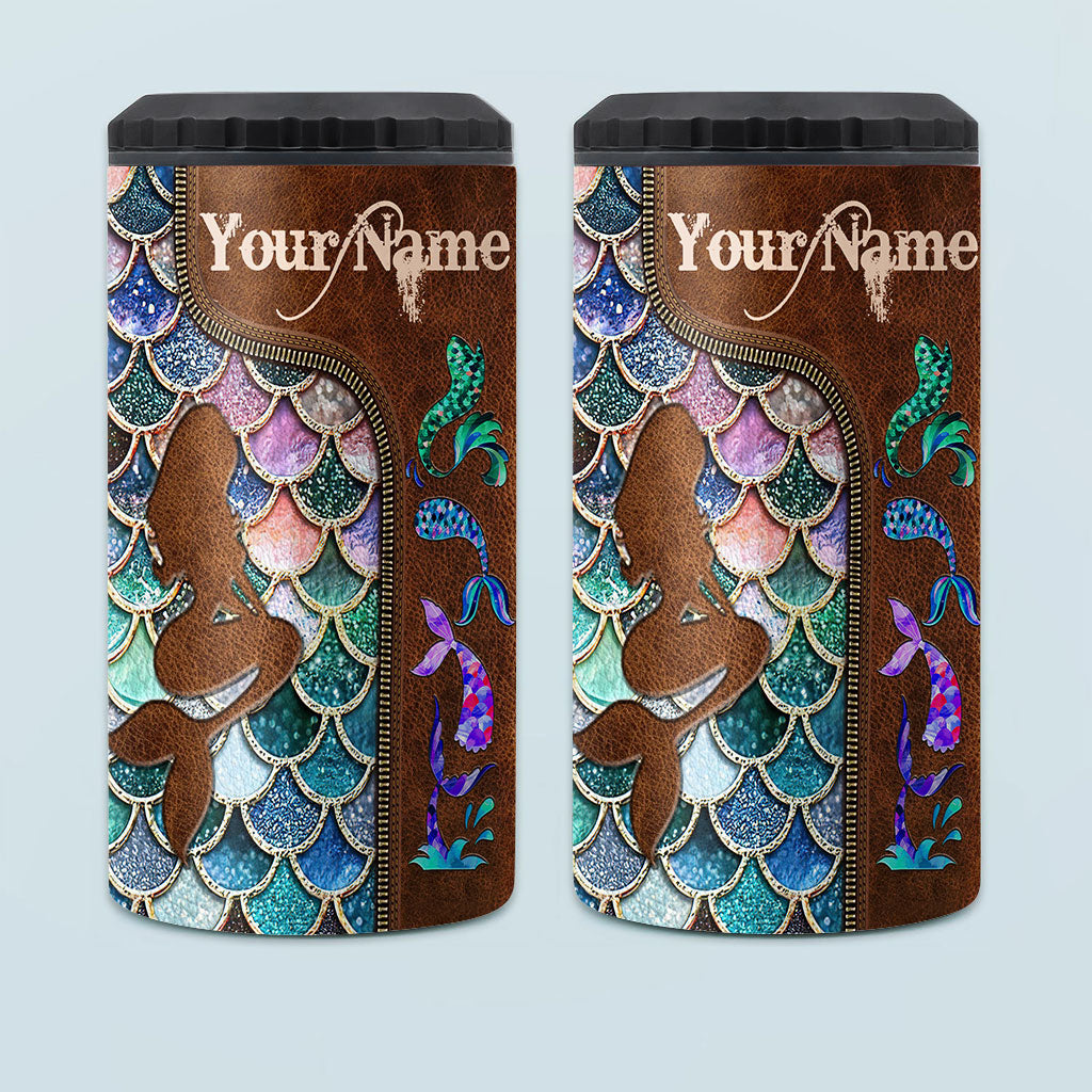 Mermaid - Personalized Mermaid Can Cooler